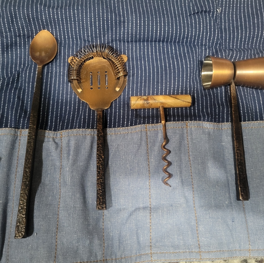 Levi’s x Target Bar Tool Set 4 Pieces with Denim  Carrying Case Brand New